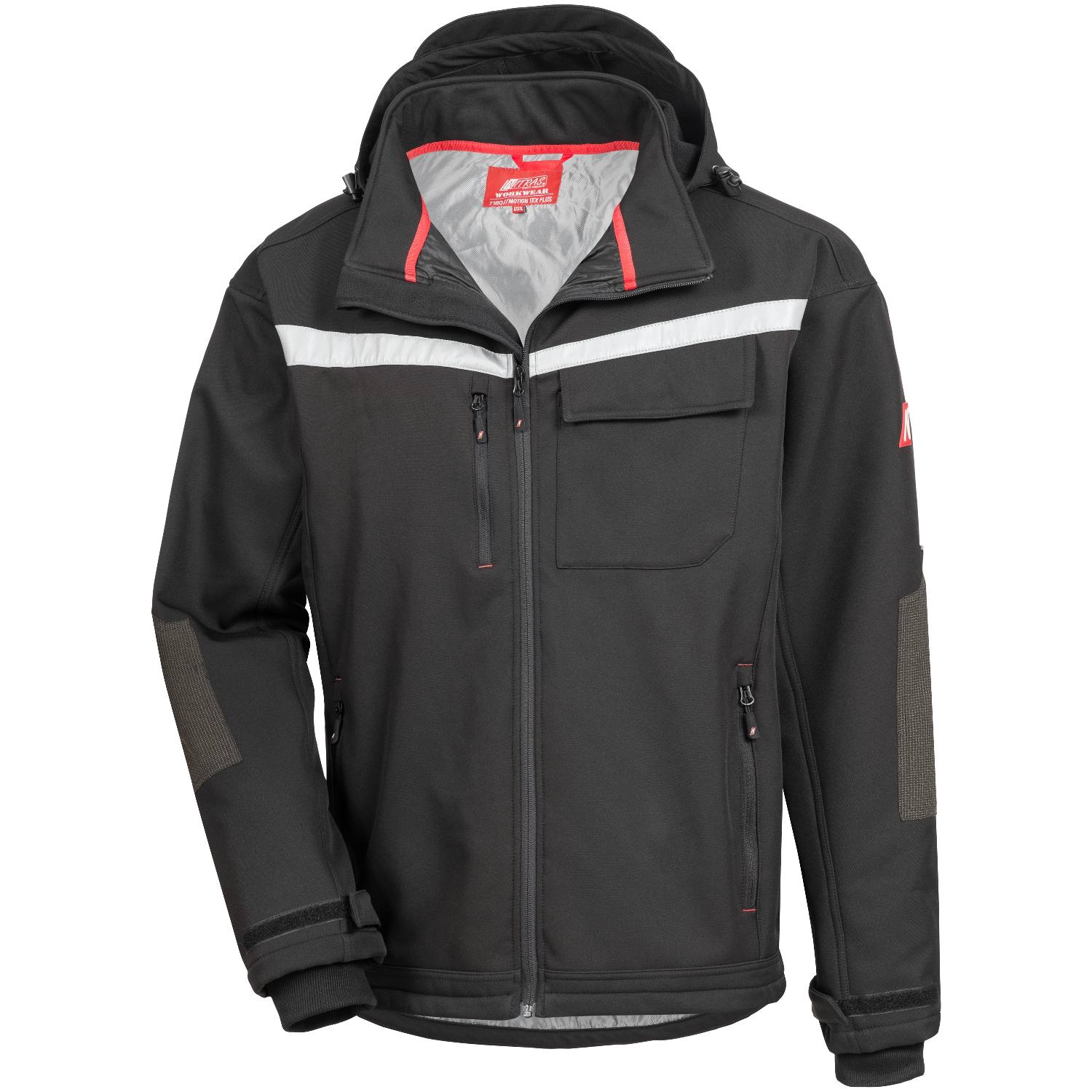 NITRAS MOTION TEX PLUS, Softshelljacke, schwarz, OEKO-TEX (7180)