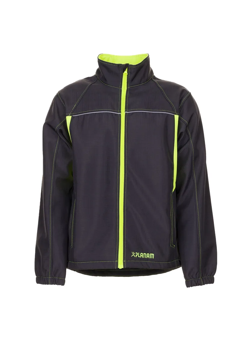 PLANAM Basalt Neon Softshelljacke anthrazit/gelb