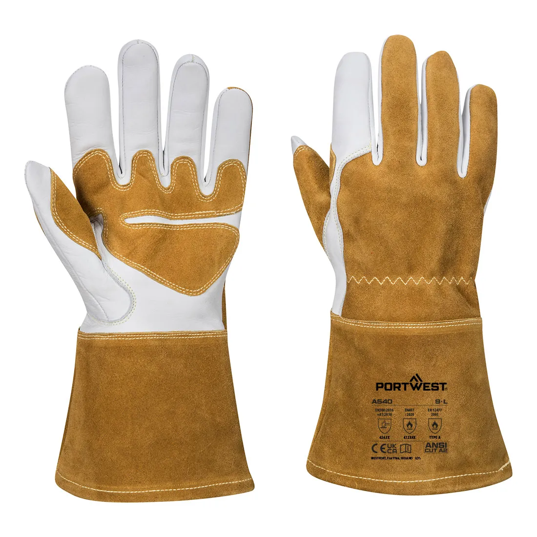 Ultra Schweisserschutz-Handschuh Mit Stulpe (A540)