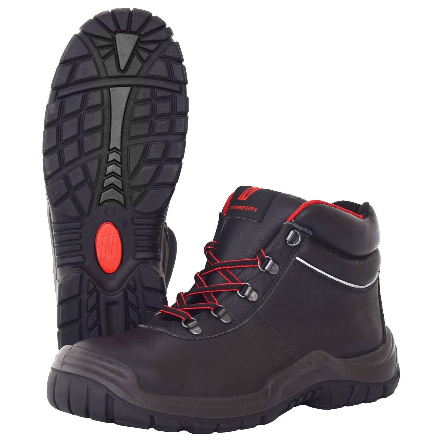NITRAS POWER STEP MID, S3 HI HRO Sicherheitsstiefel, halbhoch, schwarz, EN ISO 20345, DGUV Regel 112-191 (7211)