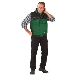 Planam Dust Weste farngrün/schwarz XXL (60/62)
