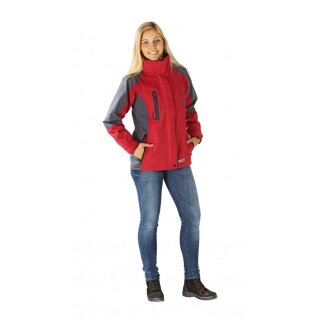 Planam Shape Damen Jacke rot/grau