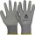 PU Grey Feinstrick Handschuh mit Soft-PU Beschichtung, grau nahtlos, ergonomisch, CE CAT 2, EN 388