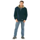 Planam Stream Fleece Jacke marine/camel