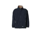 Planam Stream Fleece Jacke marine/camel