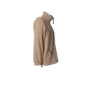 Planam Stream Fleece Jacke camel/marine