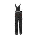 Planam Visline Latzhose 290 g/m²  schwarz/orange/zink 52