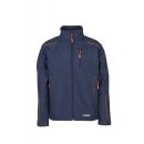 Planam Outdoor Neon Softshell Jacke marine/orange