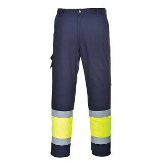 Portwest Warnschutz Kontrast Service Bundhose Klasse 1 (E049)