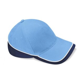 sky blue/french navy/white